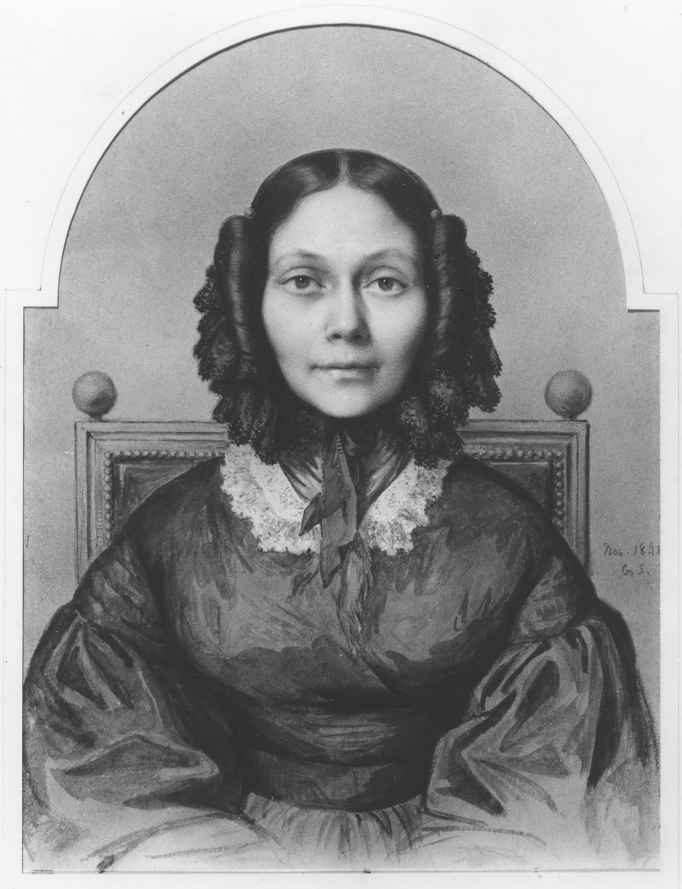 セギュル伯爵夫人の肖像（1799〜1874年）、1841年11月 作： ルイ・ガストン・ド・セギュール