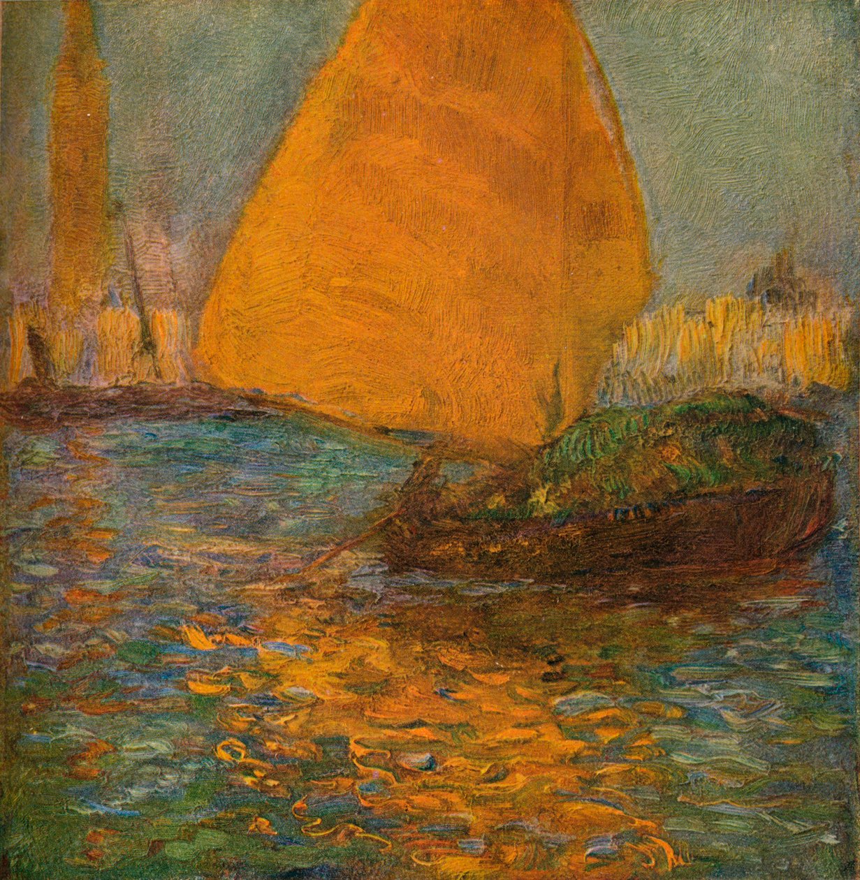 黄色い帆、c1905 作： ガストンラトウシュ