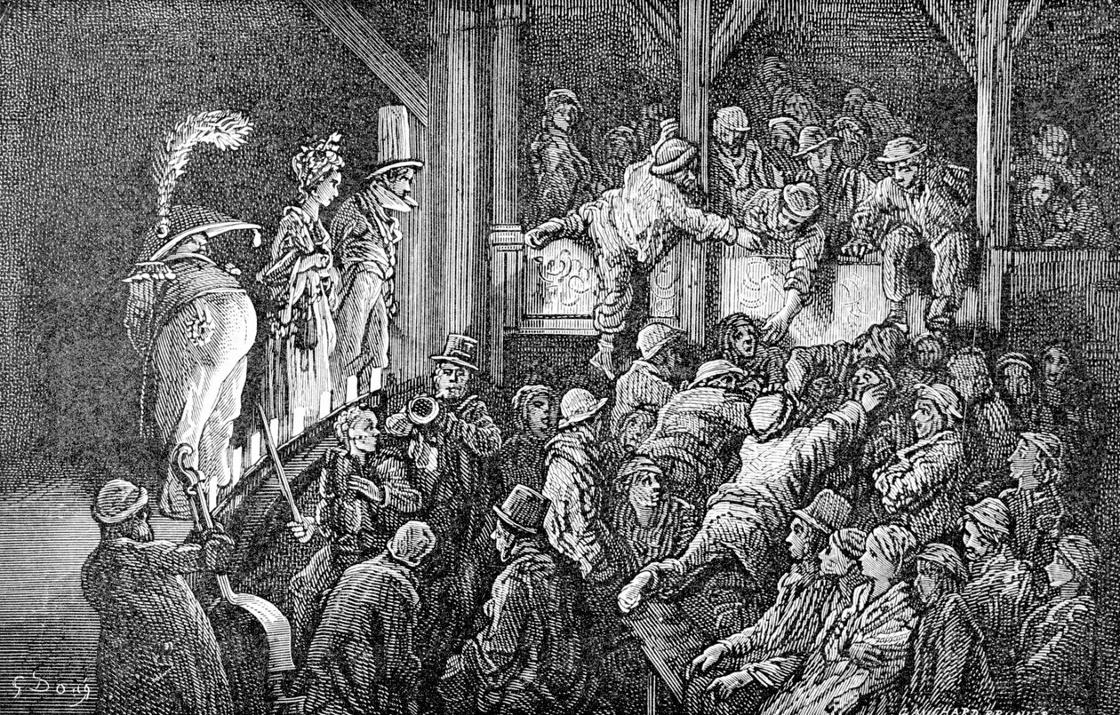 「ペニーギャフ」、1872 作： Gauchard Brunier