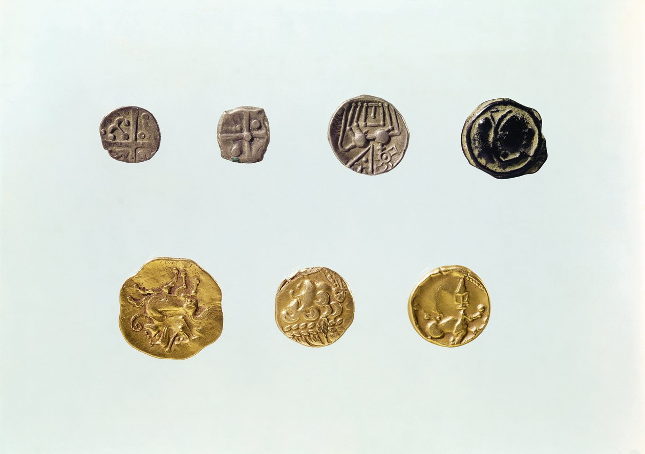 ガリッシュコイン、紀元前750-0年頃（金と銀） 作： ガリッシュ