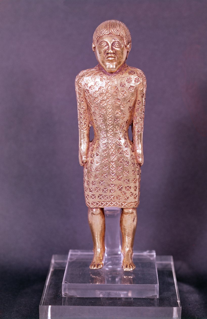 ル・マン出身の男の小像、紀元前475〜300年（金） 作： ガリッシュ