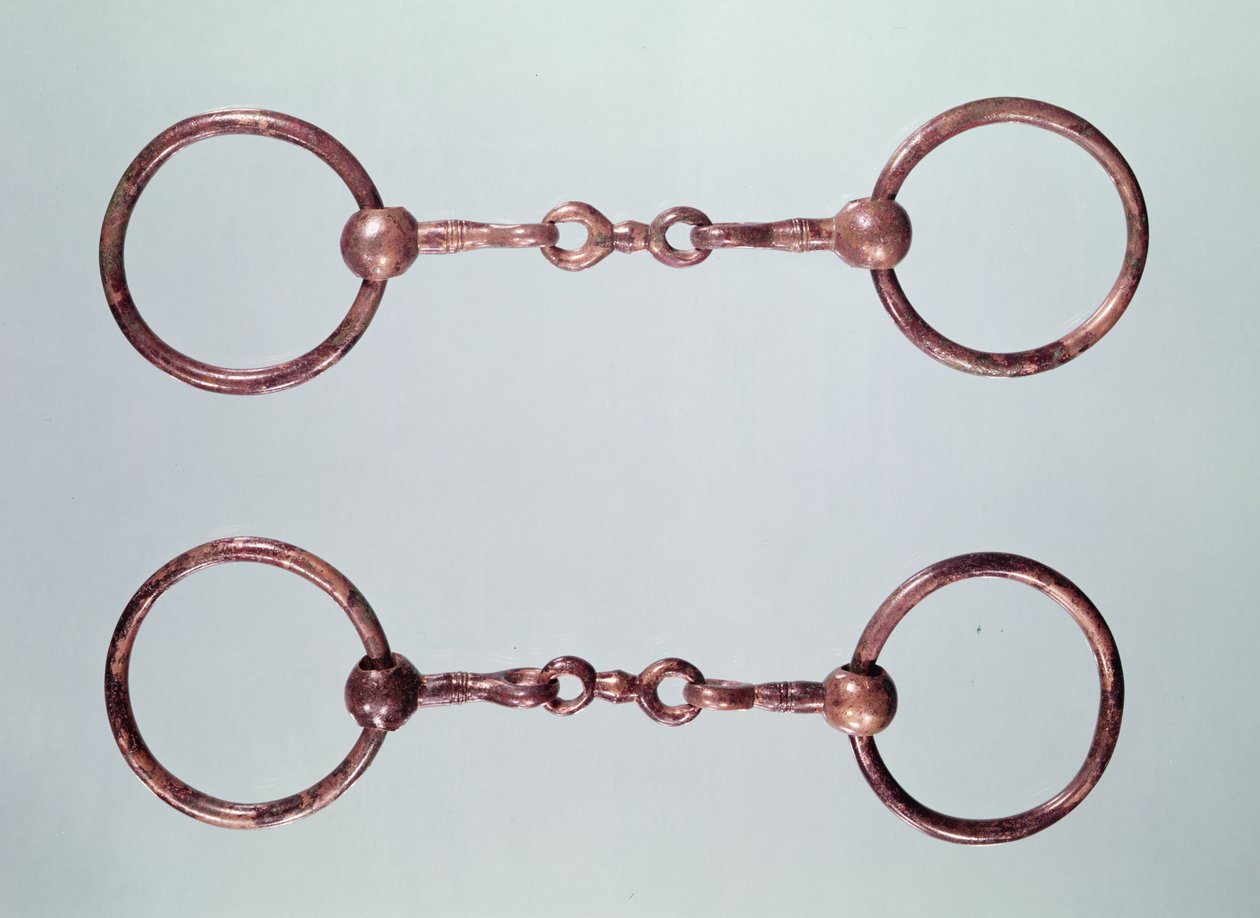 La Gorge-Meillet、Tene I（c.475-0 BC）（ブロンズ）のホースビット 作： ガリッシュ