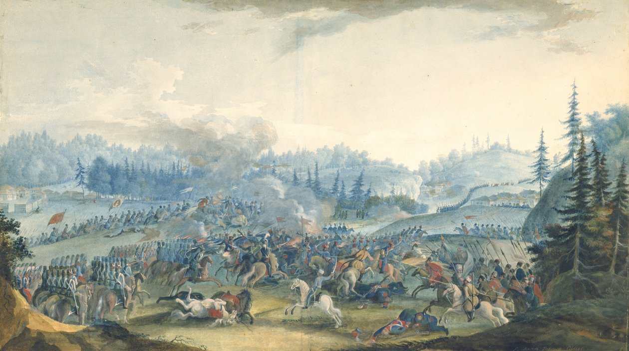 1801年のロシアトルコ戦争の様子 作： ガヴリル・セルゲイエビッチ・セルゲイエフ