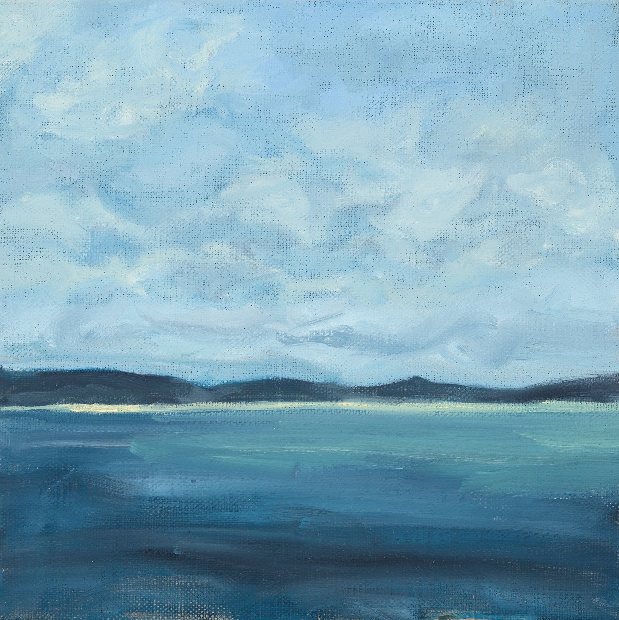 海景、2016年（キャンバスに油彩） 作： ジュヌヴィエーブ・フレンチ
