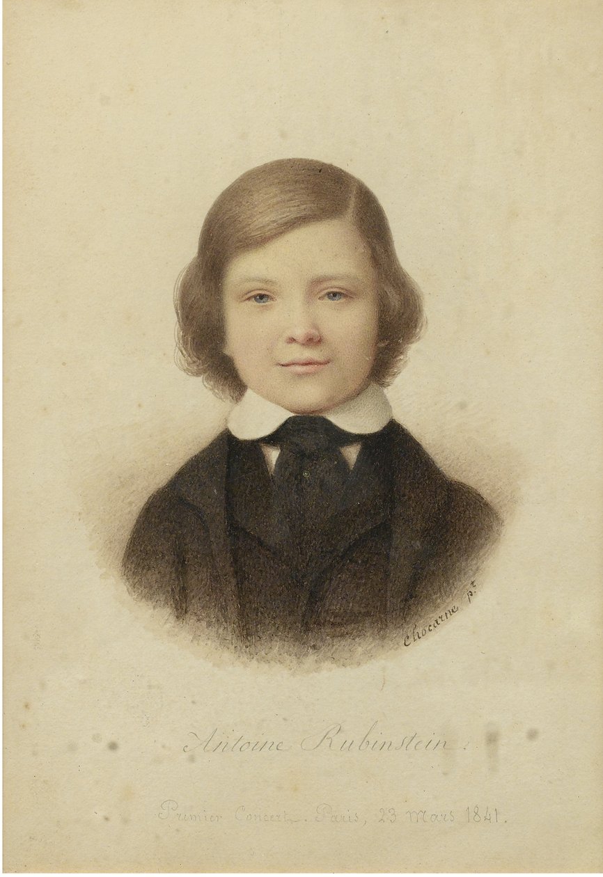 アントン ルビンスタイン 1829-1894 年、12 歳、1841 年 作： Geoffroy Alphonse Chocarne