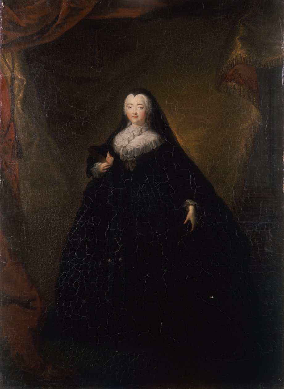 エリザベス女帝、ブラックドミノ、1748年 作： ジョージ・クリストフ・グルース