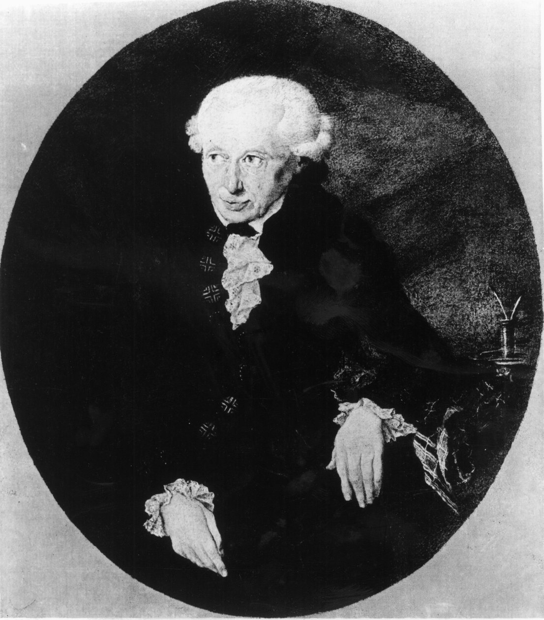 エマニュエルカントの肖像（1724-1804）、F。ブルックマン発行、1905年（メゾチント） 作： ゲオルグ・ドブラー