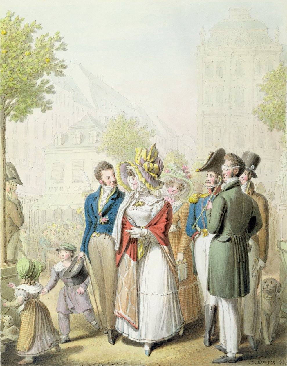チュイルリー公園、「Tableau de Paris」 作： ゲオルグ・エマニュエル・オピッツ