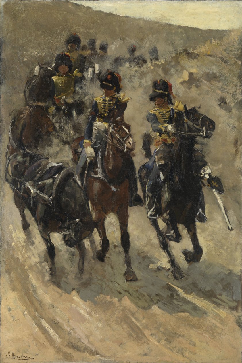 イエローライダー、1885-86 作： ジョージ・ヘンドリック・ブライトナー
