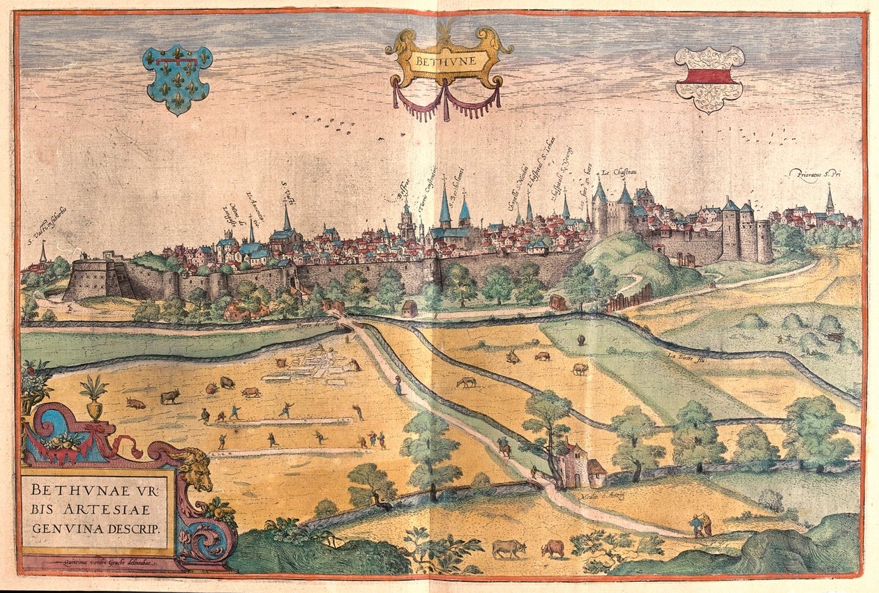 フランス、パ・ド・カレーのベトゥーン-ゲオルク・ブラウン作「Civitates Orbis Terrarum」ケルン1617年所収 作： ジョージ・ブラウン