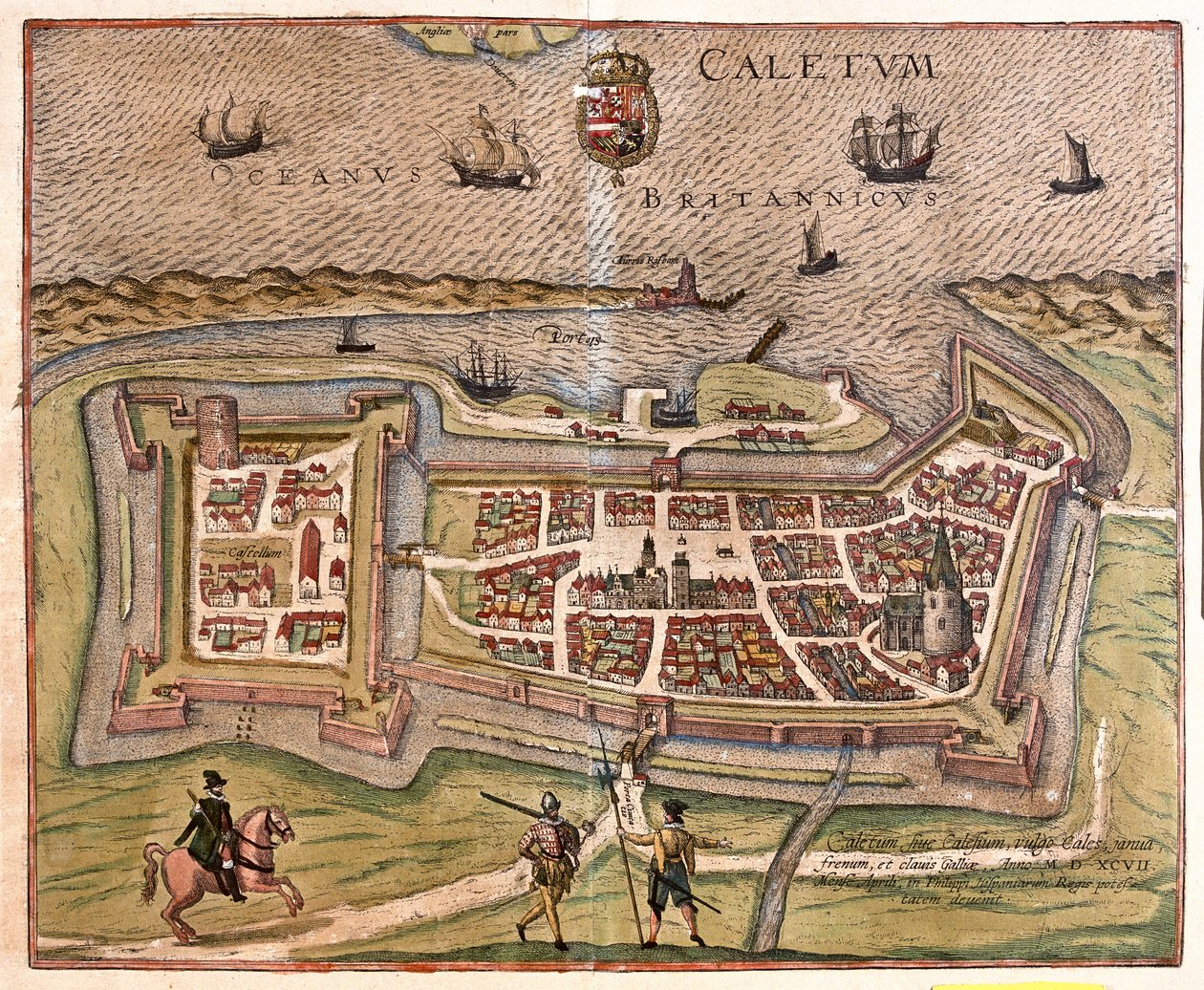 フランス、カレー-ゲオルク・ブラウン作「Civitates Orbis Terrarum」ケルン1617年所収 作： ジョージ・ブラウン