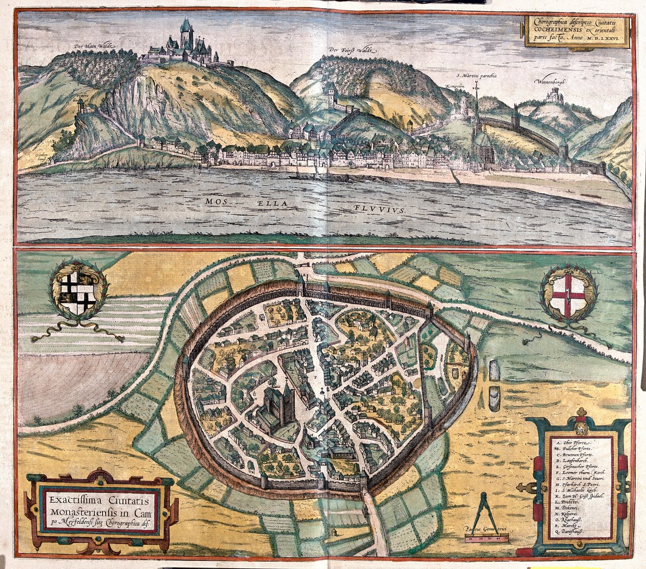 ドイツ、ケーケム-ゲオルク・ブラウン作「Civitates Orbis Terrarum」ケルン1617年所収 作： ジョージ・ブラウン