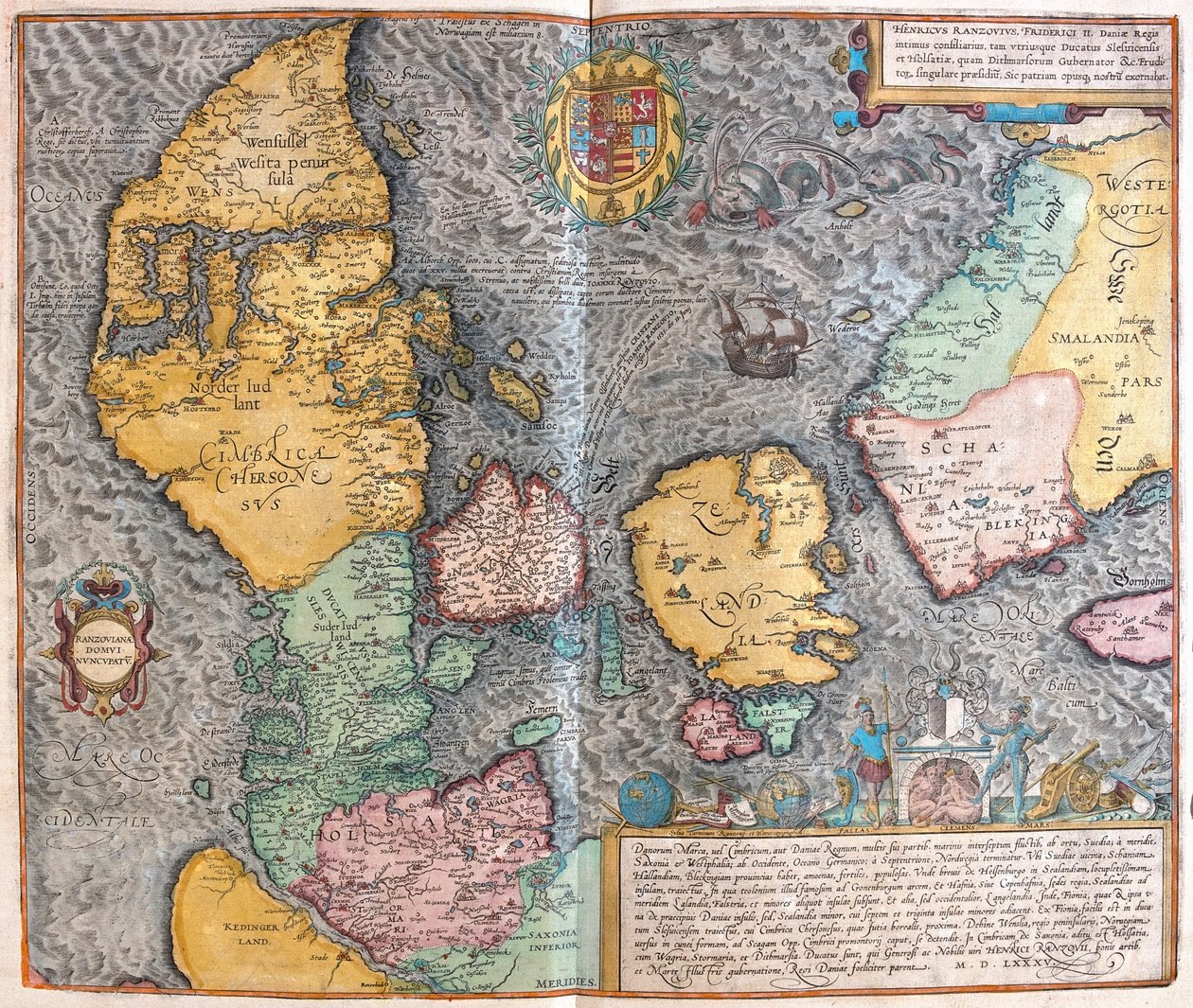 デンマーク - ゲオルク・ブラウン著『Civitates Orbis Terrarum』（ケルン、1617年）所収 作： ジョージ・ブラウン