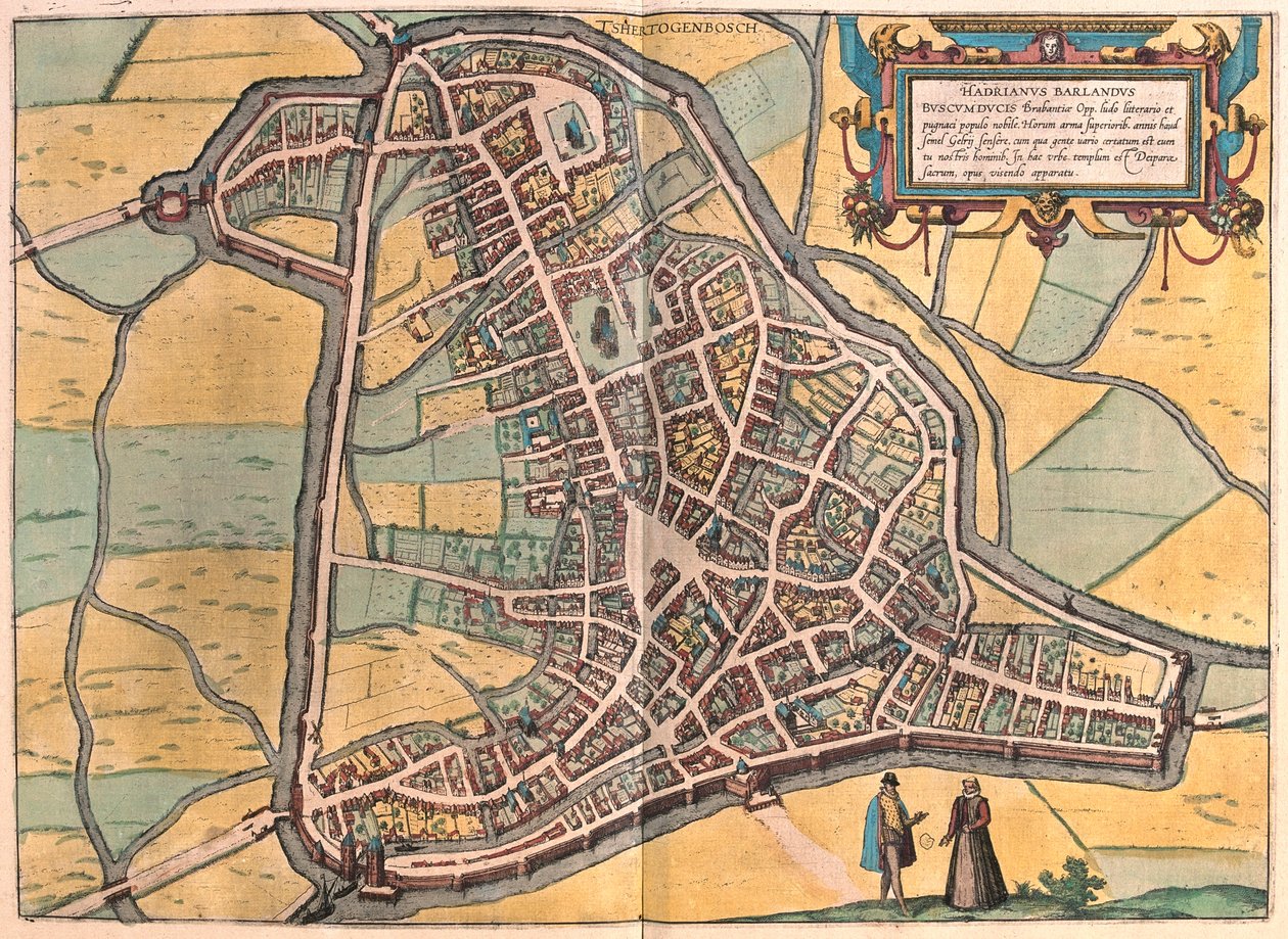 オランダのヘルトーゲンボッシュ-ゲオルク・ブラウン著『Civitates Orbis Terrarum』（ケルン、1617年）所収 作： ジョージ・ブラウン