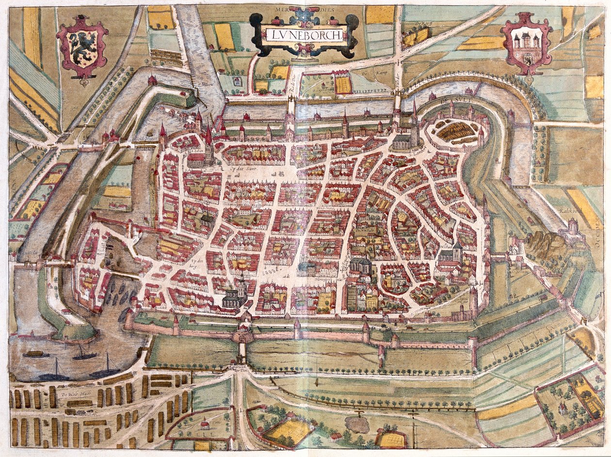 ドイツ、ルネブルク - ゲオルク・ブラウン作「Civitates Orbis Terrarum」ケルン1617年所収 作： ジョージ・ブラウン