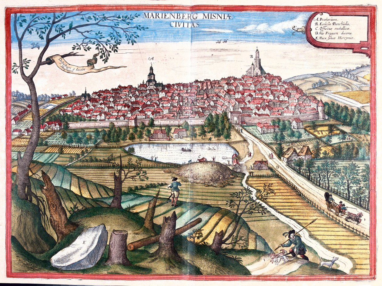 ドイツ、マリエンベルク - ゲオルク・ブラウン作「Civitates Orbis Terrarum」ケルン1617年所収 作： ジョージ・ブラウン