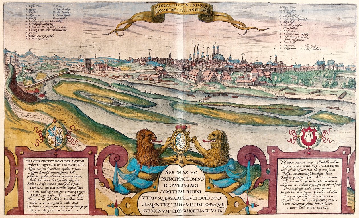 ドイツ、ミュンヘン - ゲオルク・ブラウン作『Civitates Orbis Terrarum』（ケルン、1617年）所収 作： ジョージ・ブラウン