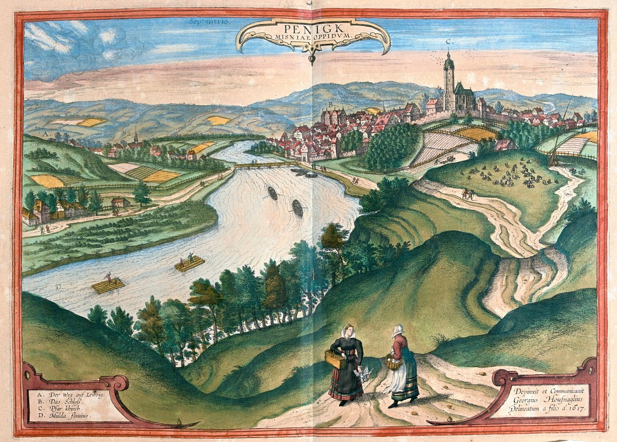 ドイツ、ペニッヒ-ゲオルク・ブラウン作『Civitates Orbis Terrarum』所収、ケルン、1617年 作： ジョージ・ブラウン
