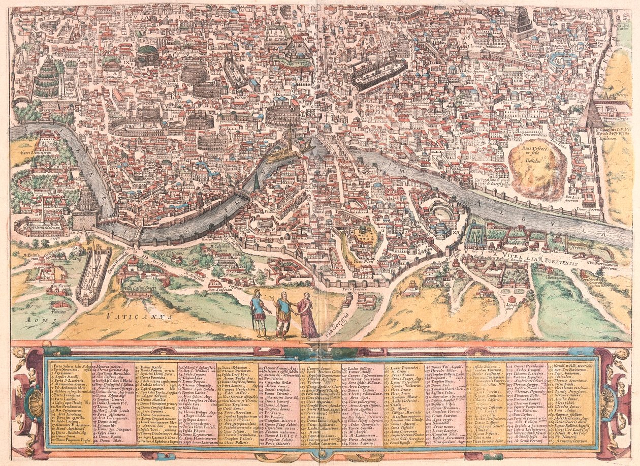 イタリア、ローマ-ゲオルク・ブラウン作『Civitates Orbis Terrarum』（ケルン、1617年）所収 作： ジョージ・ブラウン