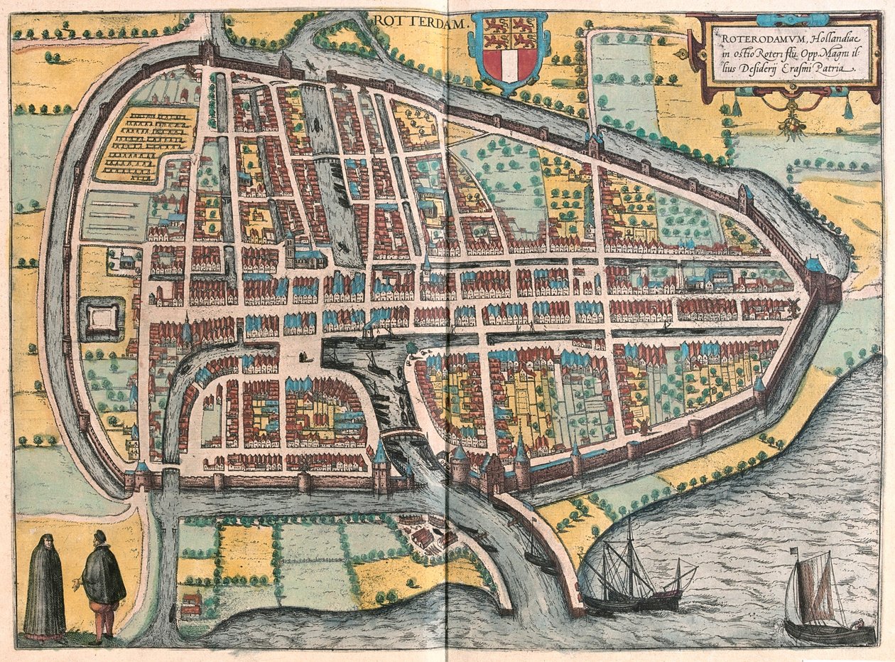 ロッテルダム（オランダ）-ゲオルク・ブラウン作『Civitates Orbis Terrarum』（ケルン、1617年）所収 作： ジョージ・ブラウン