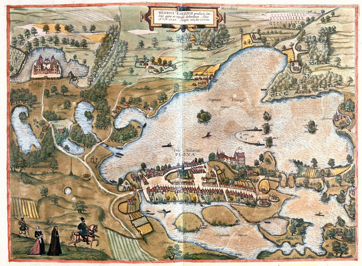 ドイツ、ホルシュタイン州シュレスヴィング - ゲオルク・ブラウン著「Civitates Orbis Terrarum」ケルン1617年所収 作： ジョージ・ブラウン
