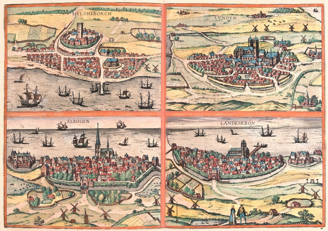 スウェーデン、ゲオルク・ブラウン著『Civitates Orbis Terrarum』ケルン1617年所収 作： ジョージ・ブラウン