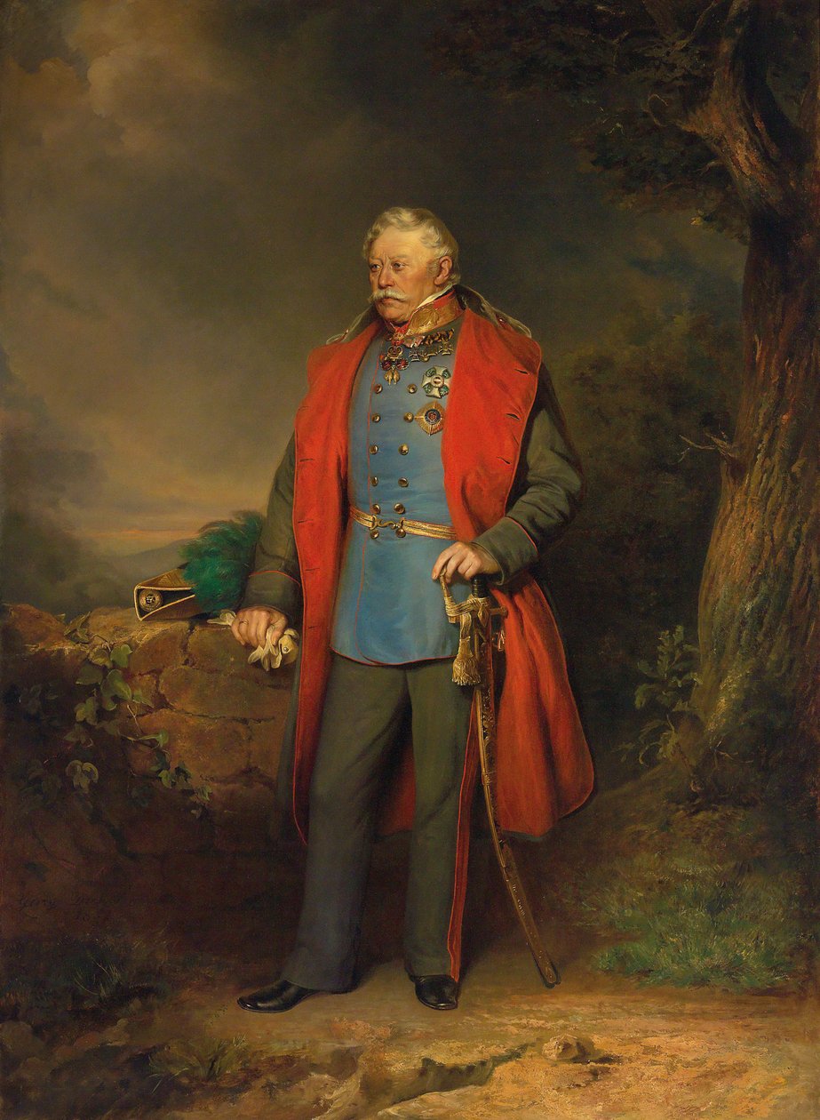 ラデッツ1766-1858のフィールドマーシャルジョセフグラフラデツキー、1852年。 作： ジョージ・デッカー