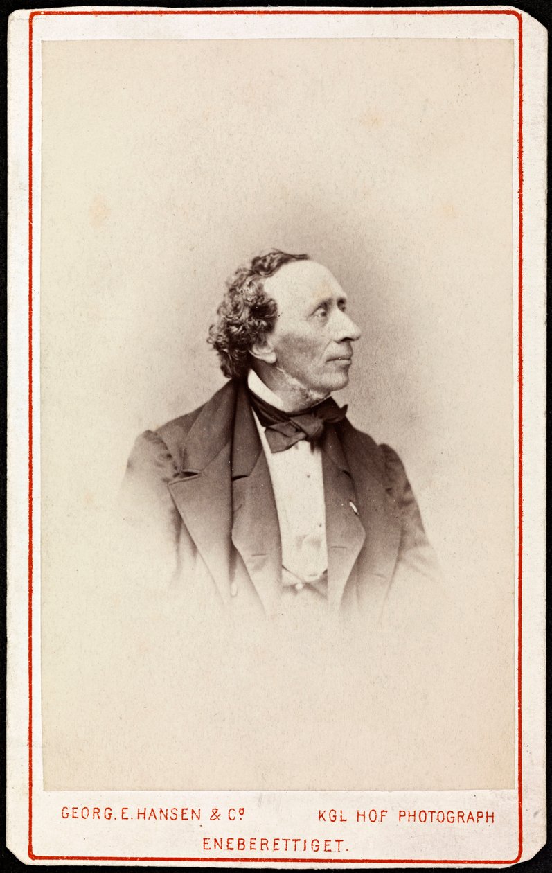 ハンス・クリスチャン・アンデルセン（1805-1875）の肖像、ハンセン、ゲオルグ・エミル（1833-1891）によるもの。写真、1871年頃。個人蔵 作： ゲオルク・エミル・ハンセン