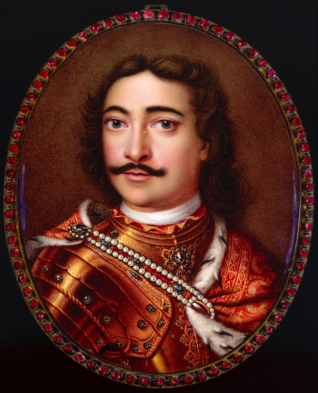 皇帝ピョートル大帝 1672 ～ 1725 年の肖像画。 作： ゲオルク・フリードリッヒ・ディングリンガー