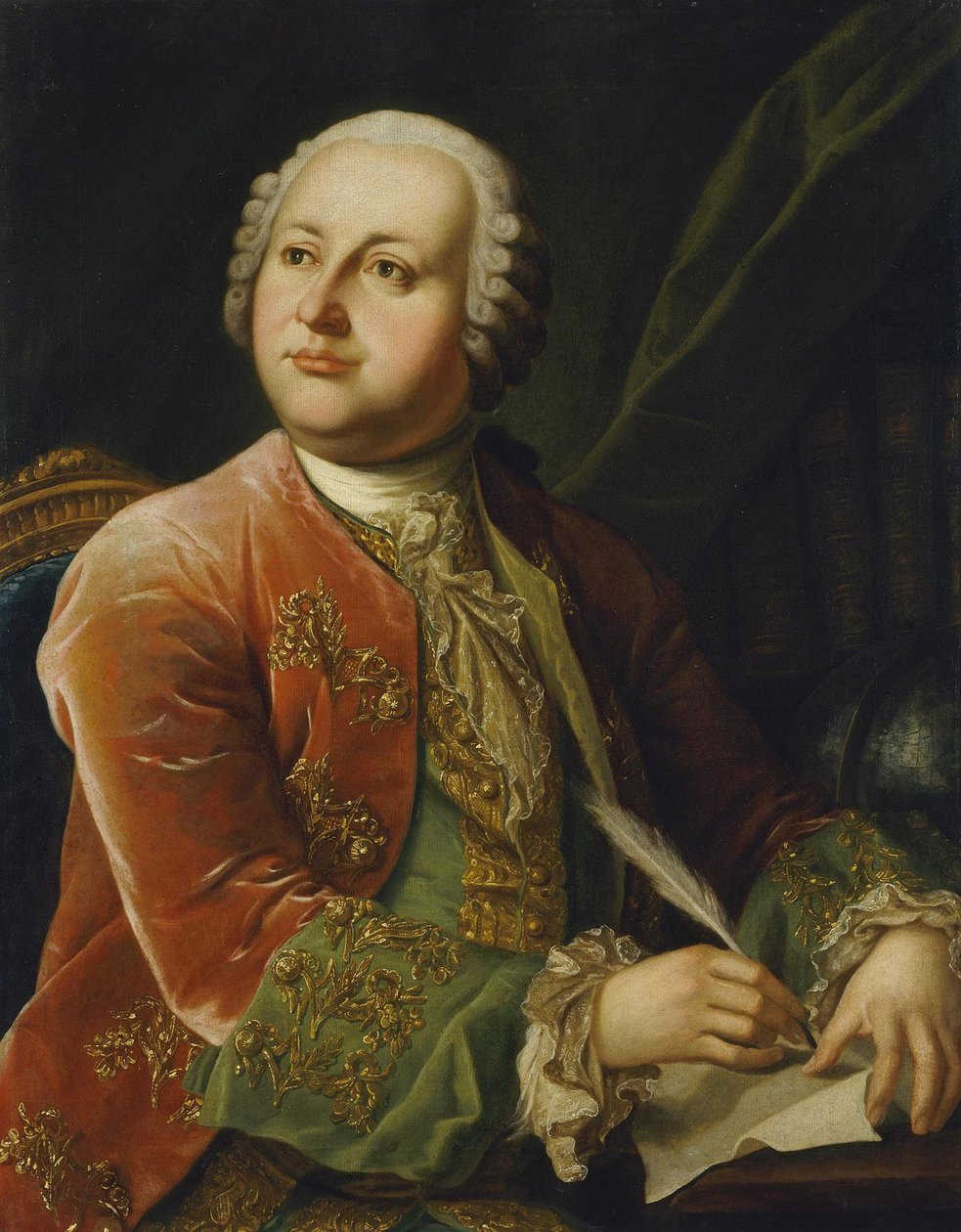 ミハイル・ロモノソフの肖像 (ミハイル・ヴァシリエヴィッチ・ロモノソフ) (1711-1765) パー匿名、18世紀後半。 d