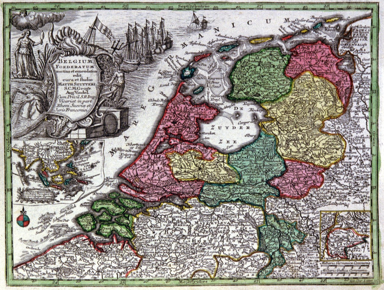 オランダ 地図 作： ゲオルク・マシュー・セッター