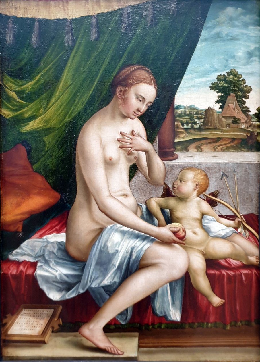 ドイツ語：Venus und Amor ヴィーナスとキューピッド 作： ジョージ・ペンツ
