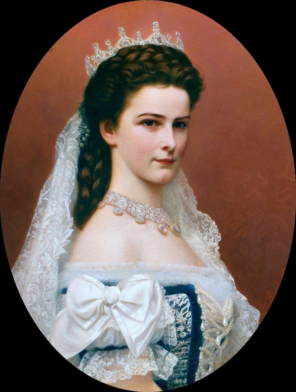オーストリア皇后エリザベート（シシィ）の肖像（1837年～1898年）（絵画 作： ゲオルグ・ラブ