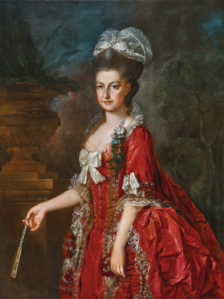 ヨハン・ゲオルク・ヴァイケルト オーストリア王妃マリア・クリスティーネの肖像 1778年 作： Georg Weikert