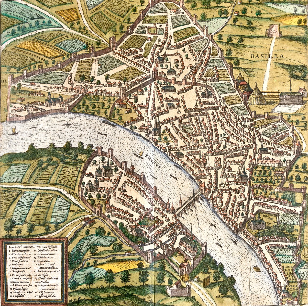 スイス、バーゼル 作： ゲオルクとホーゲンベルク フランツ (1535-90) ブラウン