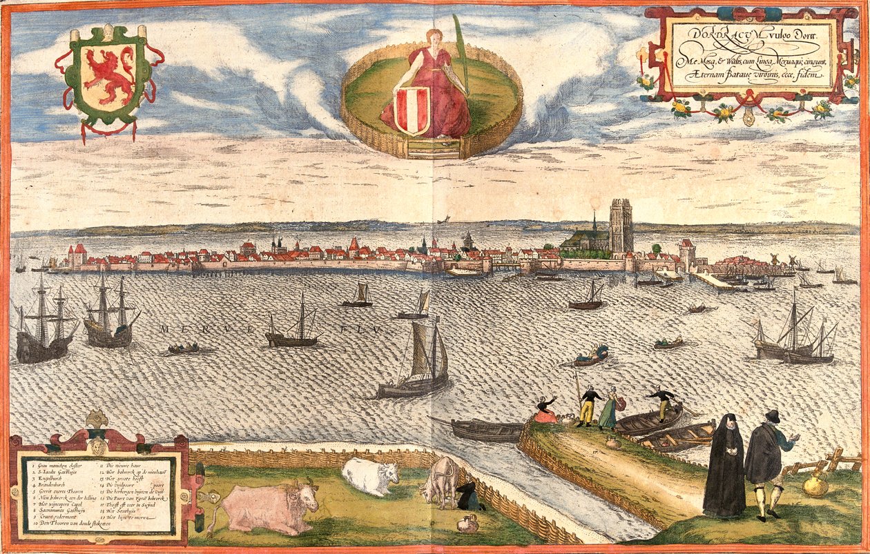 オランダ、ドルトレヒト 作： ゲオルクとホーゲンベルク フランツ (1535-90) ブラウン