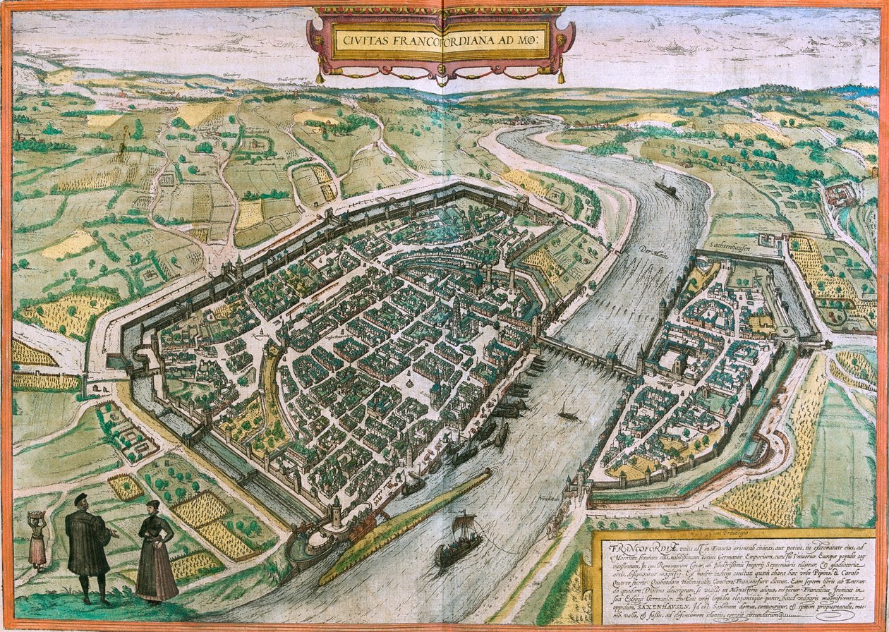 フランクフルト , ドイツ 作： ゲオルクとホーゲンベルク フランツ (1535-90) ブラウン