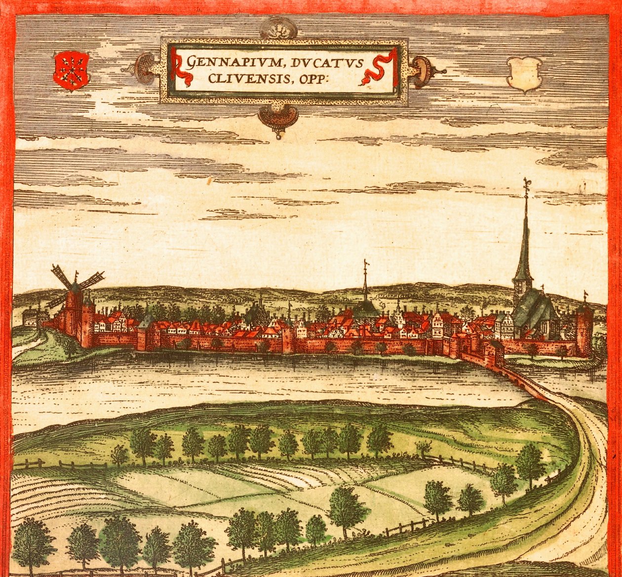 オランダ、ゲネップ 作： ゲオルクとホーゲンベルク フランツ (1535-90) ブラウン