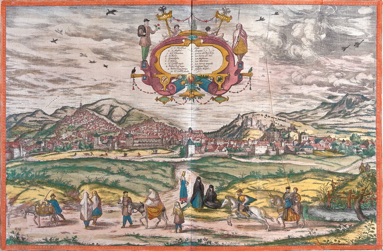 スペイン、グラナダ 作： ゲオルクとホーゲンベルク フランツ (1535-90) ブラウン