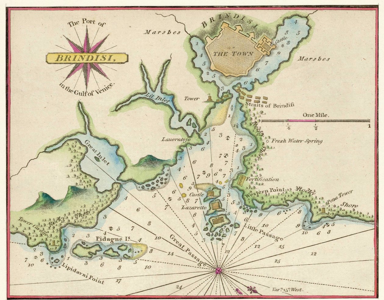 ヴェネツィア湾 作： ゲオルクとホーゲンベルク フランツ (1535-90) ブラウン