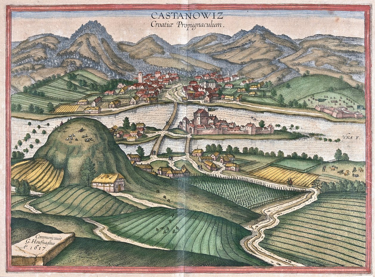 クロアチア・Kostajnica（彫刻 作： フラン