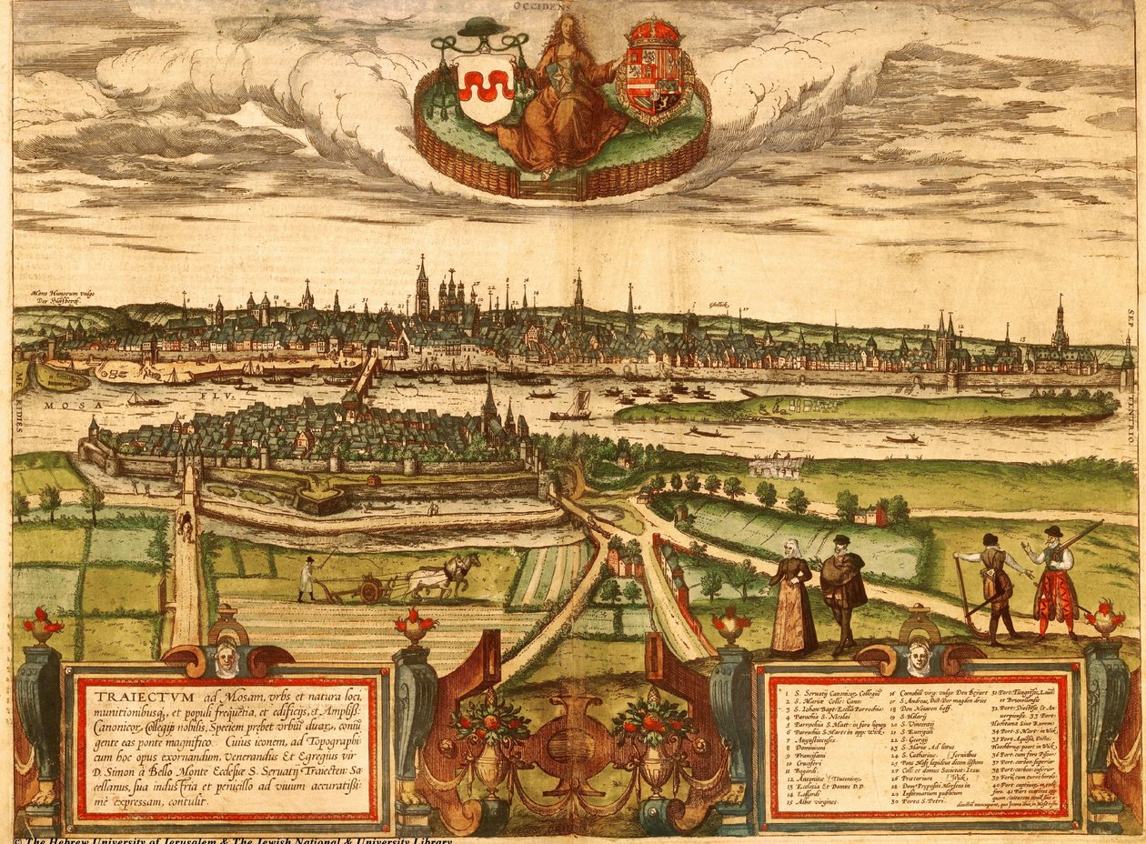 オランダ、マーストリヒト 作： ゲオルクとホーゲンベルク フランツ (1535-90) ブラウン