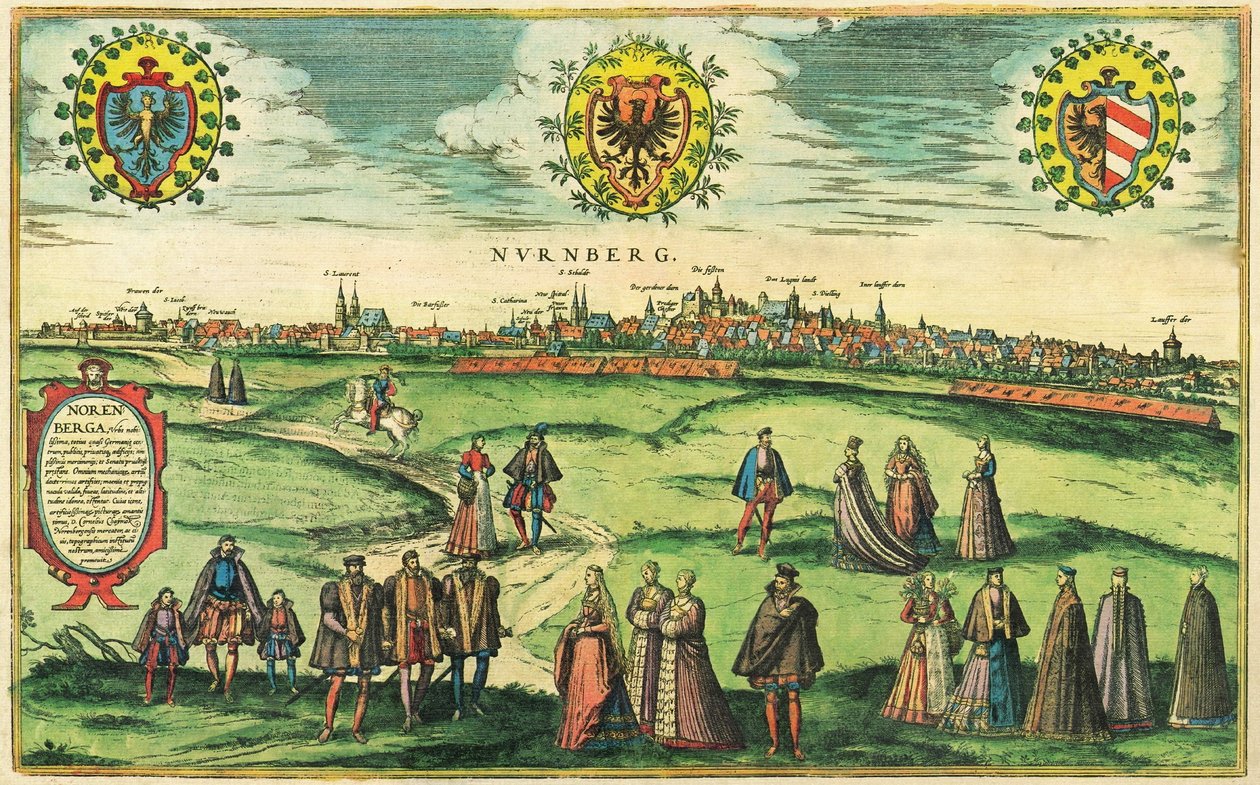 ドイツ、ニュルンベルク 作： ゲオルクとホーゲンベルク フランツ (1535-90) ブラウン