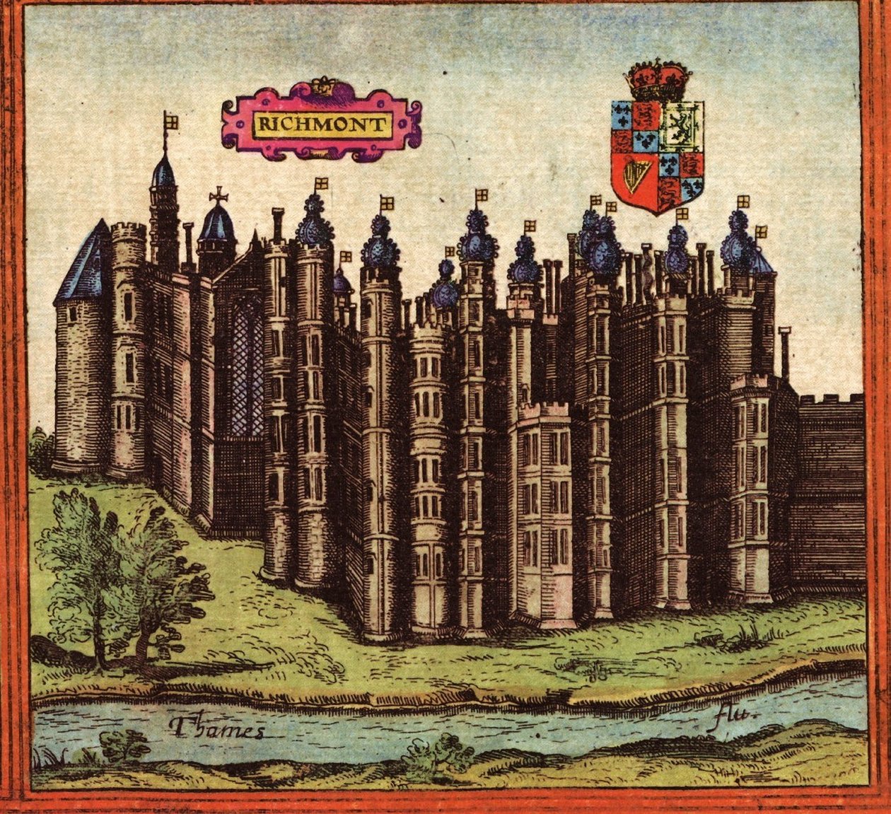 イギリス、リッチモンド 作： ゲオルクとホーゲンベルク フランツ (1535-90) ブラウン