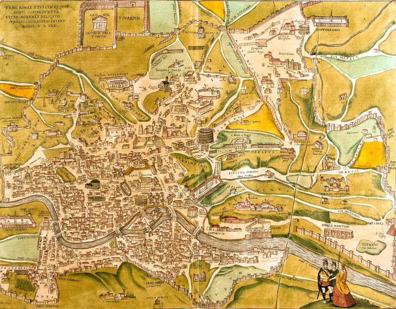 イタリア、ローマ 作： ゲオルクとホーゲンベルク フランツ (1535-90) ブラウン