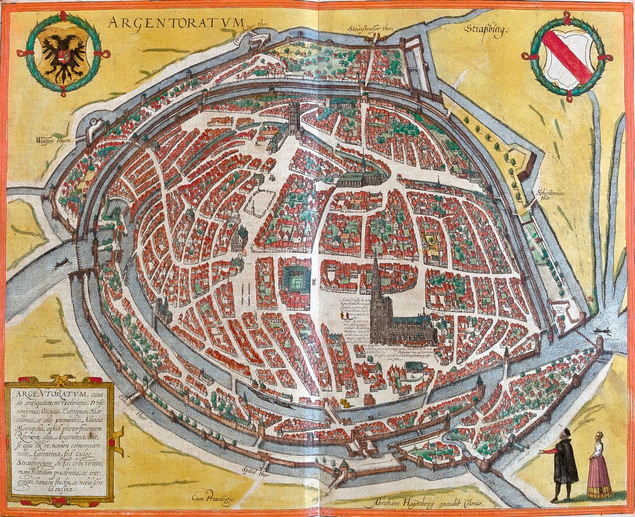 フランス、ストラスブール 作： ゲオルクとホーゲンベルク フランツ (1535-90) ブラウン