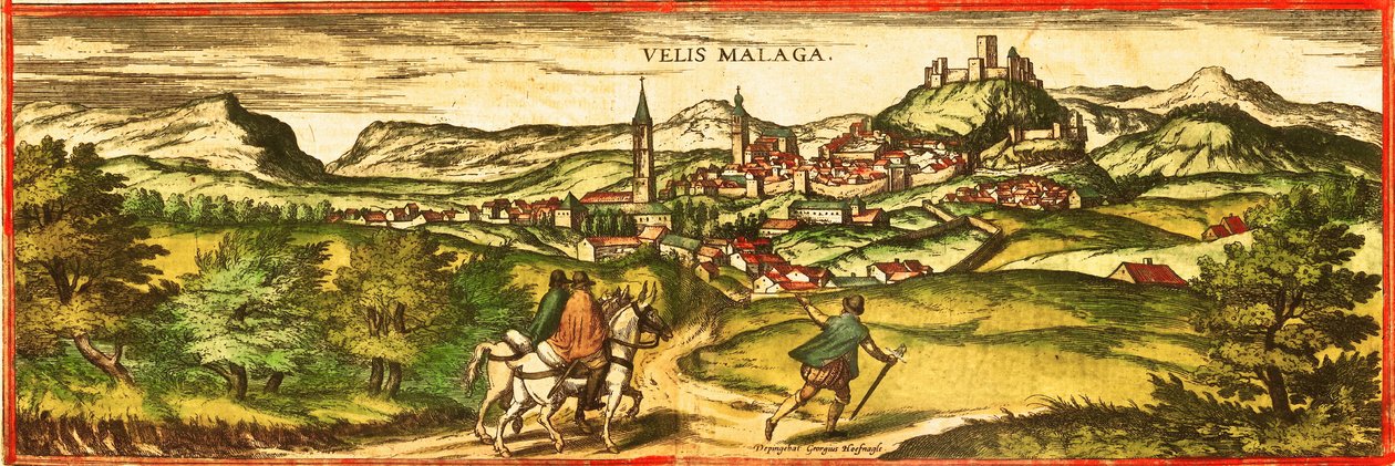 スペイン、ベレス・マラガ 作： ゲオルクとホーゲンベルク フランツ (1535-90) ブラウン