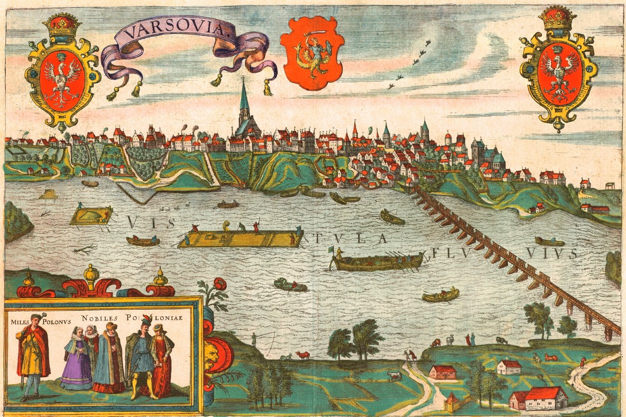 ポーランド、ワルシャワ 作： ゲオルクとホーゲンベルク フランツ (1535-90) ブラウン