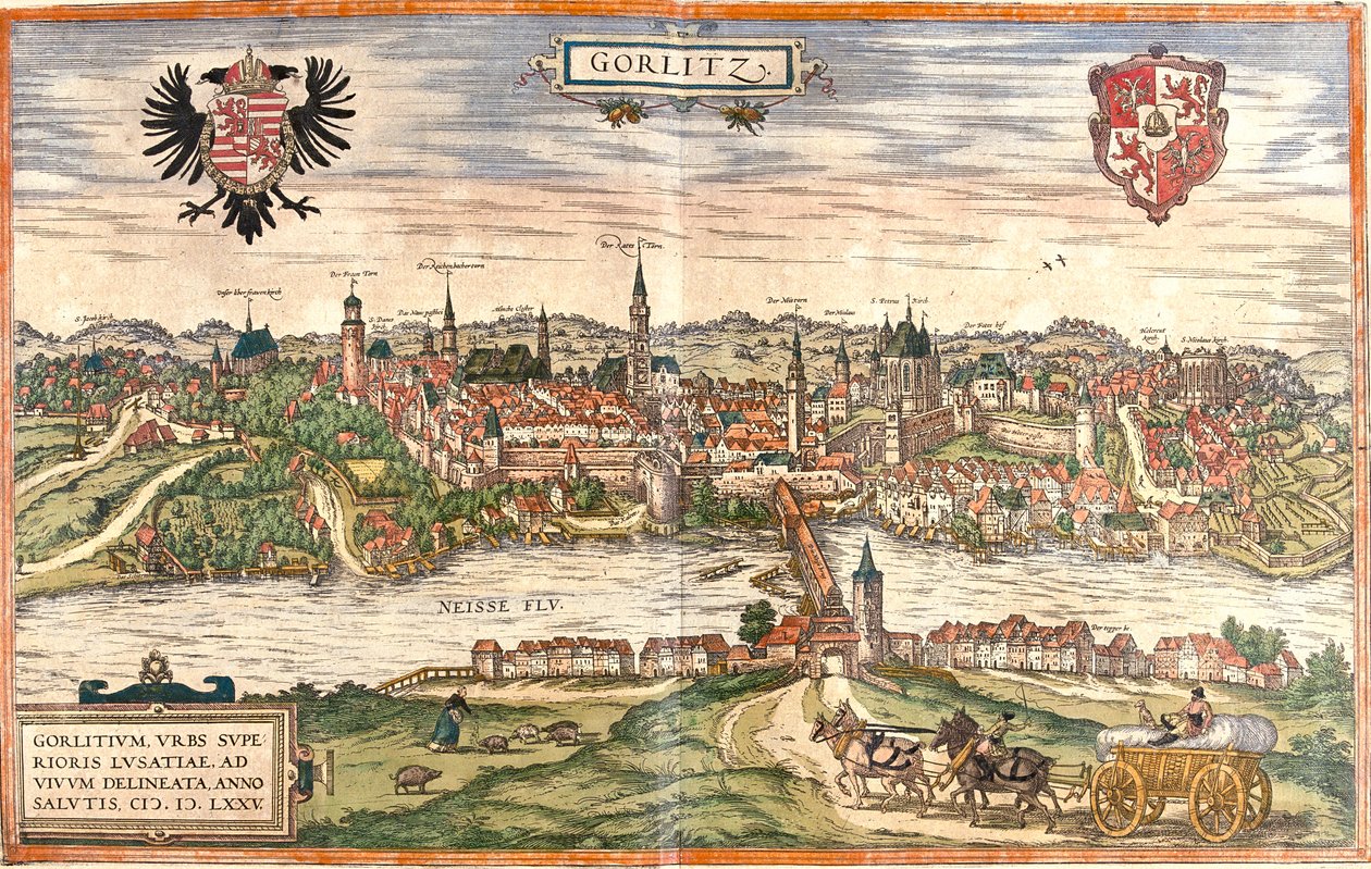 ドイツ、ゲルリッツ 作： ゲオルクとホーゲンベルク フランツ (1535-90) ブラウン