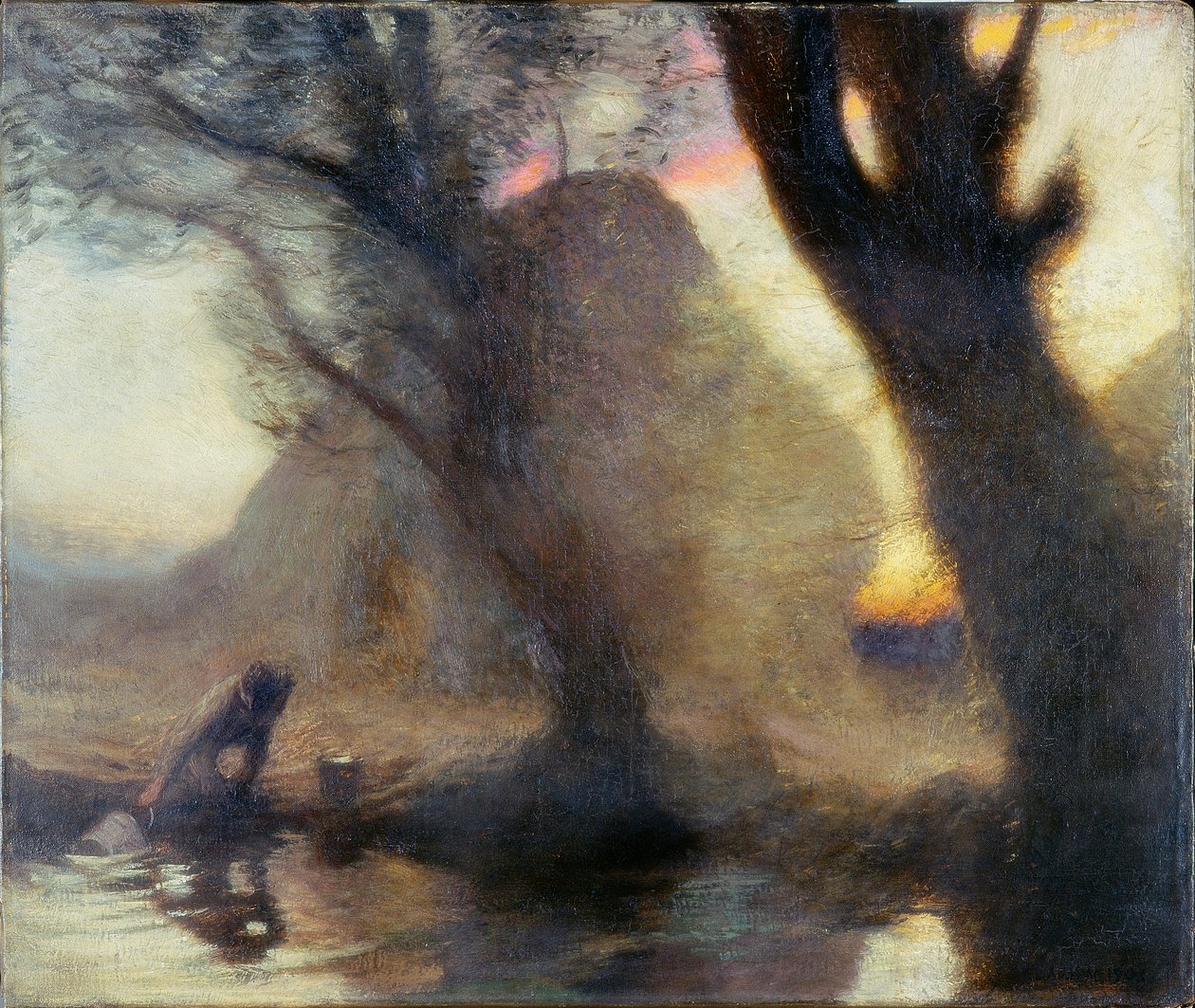 夕暮れ、1903 作： ジョージ・クラウセン
